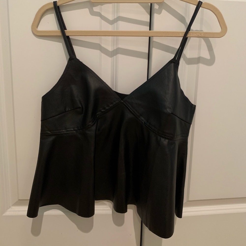 Nasty Gal Faux Leather Top